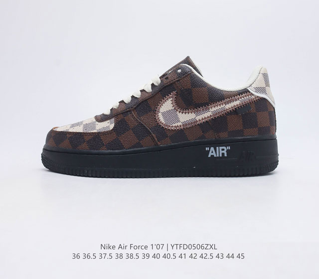 真标 耐克 Nike Air Force 1 07 空军一号低帮百搭休闲运动板鞋 柔软 弹性十足的缓震性能和出色的中底设计 横跨复古与现代的外型结合 造就出风