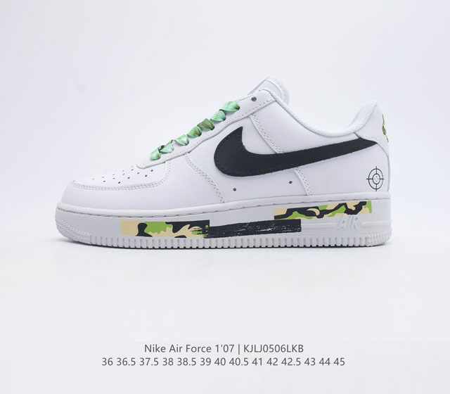 真标 耐克 Nike Air Force 1 07 空军一号低帮百搭休闲运动板鞋 柔软 弹性十足的缓震性能和出色的中底设计 横跨复古与现代的外型结合 造就出风靡