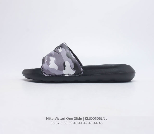 耐克Nike Victori One Slide Print Mix维多利一号系列夏季沙滩运动防滑一字潮流拖鞋 货号 CN9678 尺码 36-45