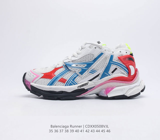 公司级巴黎世家老爹鞋 巴黎七代 解构主义完美诠释潮流新时尚Balenciaga Triple-S Sneaker 时装复古厚底 姥爷鞋 正确字体粗细 位置 大