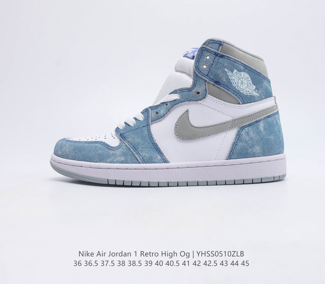 头层特价 耐克 Nike Air Jordan 1 Retro High OG 乔丹一代篮球鞋复刻运动鞋 皮面高帮板鞋的设计灵感源自运动夹克 带你重温入选球队