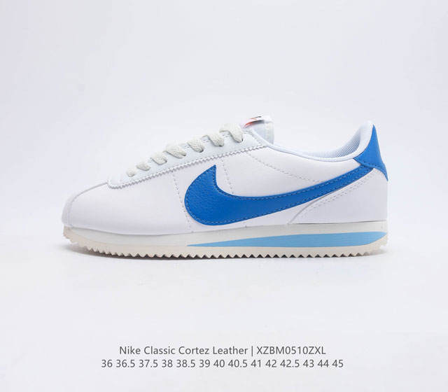 耐克 NK Classic Cortez Leather 阿甘复古初代皮革慢跑鞋 彩虹主题 纯粹而执着的精神 使得Cortez种在了一代人的心里 无论是否喜欢