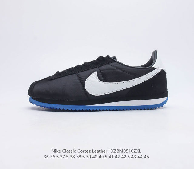 耐克 NK Classic Cortez Leather 阿甘复古初代皮革慢跑鞋 彩虹主题 纯粹而执着的精神 使得Cortez种在了一代人的心里 无论是否喜欢