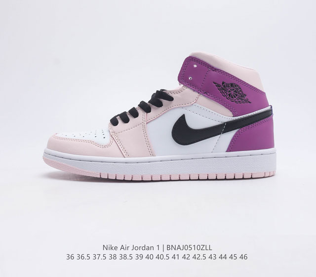 耐克 Nike Air Jordan 1 Retro High OG 乔丹一代篮球鞋复刻运动鞋 皮面高帮板鞋的设计灵感源自运动夹克 带你重温入选球队时刻 采用