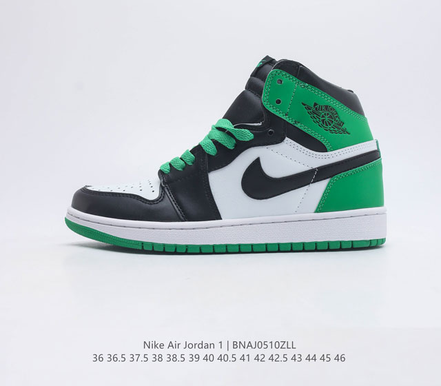 耐克 Nike Air Jordan 1 Retro High OG 乔丹一代篮球鞋复刻运动鞋 皮面高帮板鞋的设计灵感源自运动夹克 带你重温入选球队时刻 采用