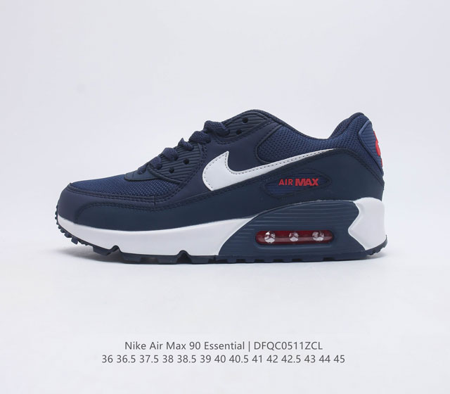 耐克Nike Air Max90 Essential 复古气垫百搭休闲运动慢跑鞋 货号 AJ1285 尺码 36 36.5 37.5 38 38.5 39 4