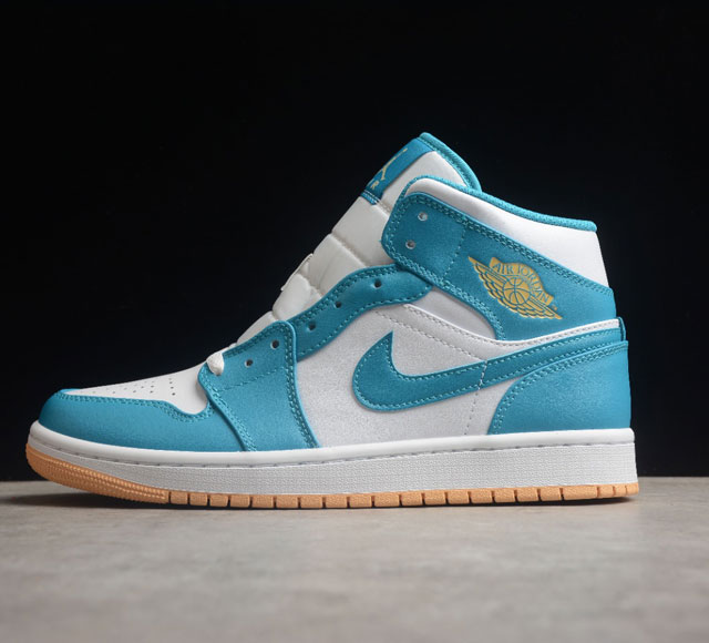 CJ版本 市场天花板 Air Jordan 1 Mid 蓝白 官方 货号 DQ8426-400 全批jw新次 原装模原大底全鞋原厂制定皮料 手感细正腻确折边工