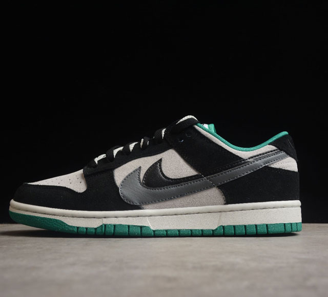 Nk SB Dunk Low 85 黑灰双勾 绑带黑绿 SB低帮运动休闲板鞋 货号 DO9457-133 尺码 36 36.5 37.5 38 38.5 39