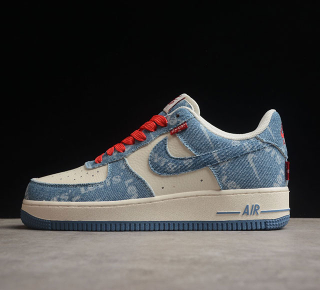 Levi s x Nk Air Force 1 07 Low 李维斯联名 牛仔布空军一号低帮休闲板鞋官方货号 VT5698-568 打造纯正空军版型 专注外贸