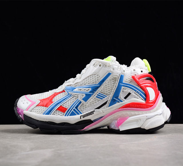 Balenciaga Runner Kith Four.Color 巴黎世家7.0 21ss最新配色潮流复古休闲鞋 W3RB69645 尺码 35 36 37