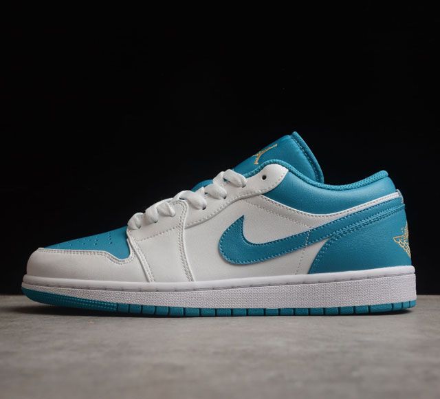 Air Jordan 1 Low Aquatone AJ1 乔1蓝白 低帮文化篮球鞋553558-174 尺码 36 36.5 37.5 38 38.5 39