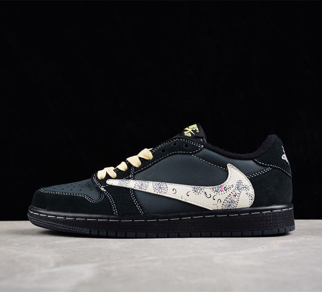 Fragment x TS x Air Jordan 1 Low 联名倒钩 低帮复古文化休闲运动篮球鞋货号 DM7866-889 Size 36 36.5 3