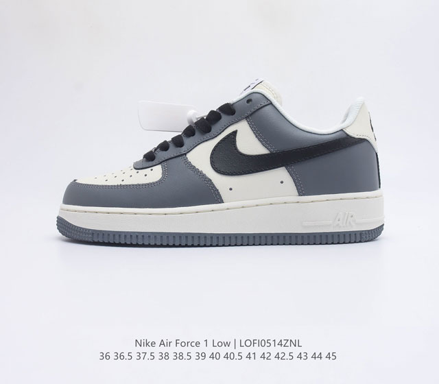 耐克 Nike Air Force 1 Low 空军一号低帮百搭休闲运动板鞋 柔软 弹性十足的缓震性能和出色的中底设计 横跨复古与现代的外型结合 造就出风靡全