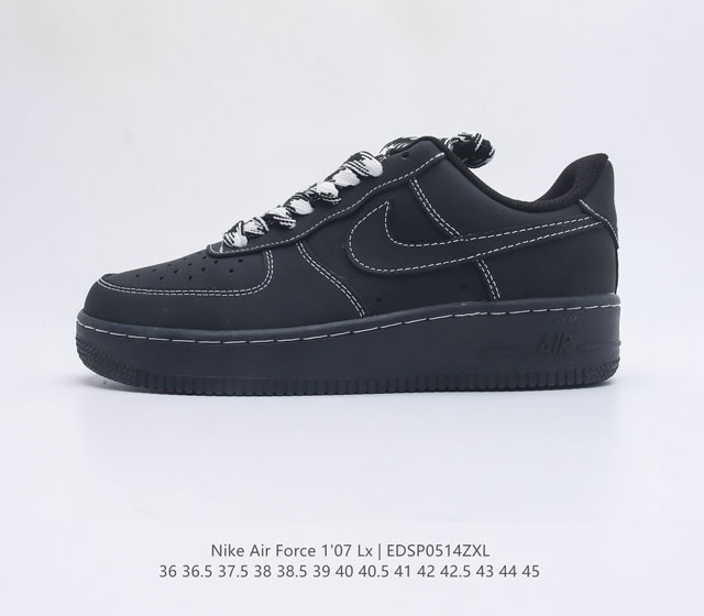 爆款定制 公司级 NIke Air Force 1 07 黑武士 空军一号低帮休闲板鞋 原楦头原纸板 纯正空军版型 定制鞋盒 全掌内置全掌气垫 原厂中底钢印