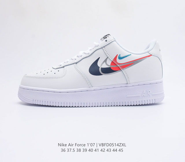 真标耐克Nike Air Force 1 07 空军一号低帮百搭休闲运动板鞋 柔软 弹性十足的缓震性能和出色的中底设计 横跨复古与现代的外型结合 造就出风靡全