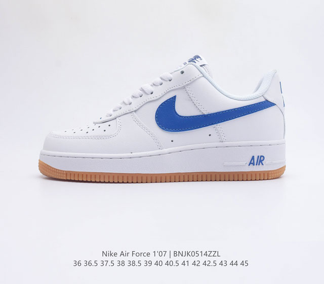 真标耐克Nike Air Force 1 07 空军一号低帮百搭休闲运动板鞋 柔软 弹性十足的缓震性能和出色的中底设计 横跨复古与现代的外型结合 造就出风靡全