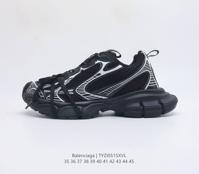 原厂Balenciaga Triple S 巴黎世家老爹银色 LOGO首发原底八层组合巴黎世家 不做任何对比 眼见为实 组合细节最接近原版 首家实现原档电绣同