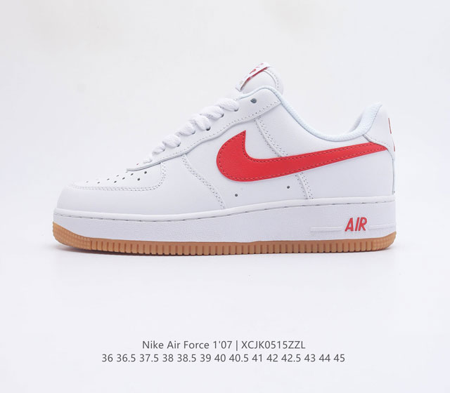 真标 带半码 耐克 Nike Air Force 1 07 Low 空军一号低帮百搭休闲运动板鞋 柔软 弹性十足的缓震性能和出色的中底设计 横跨复古与现代的外