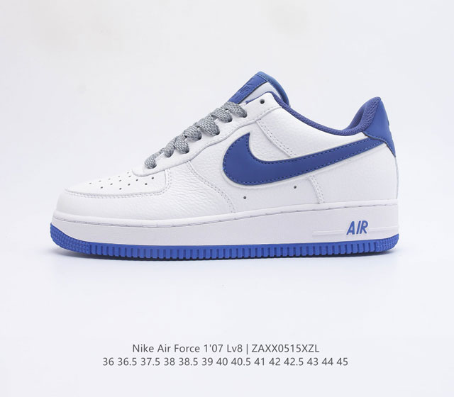 公司级 NIke Air Force 1 07 经典白蓝满天星 空军一号低帮休闲板鞋 3M反光 原楦头原纸板 纯正空军版型 定制鞋盒 全掌内置全掌气垫 原厂中