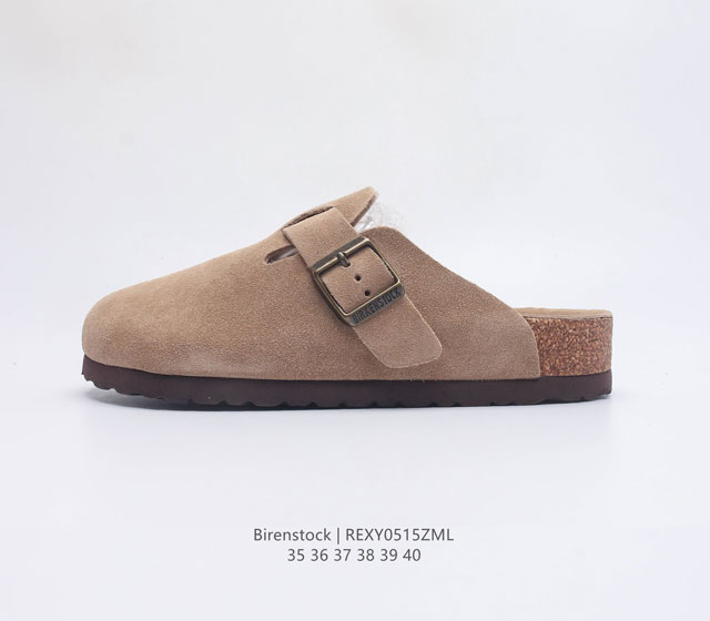 德国百年知名鞋履品牌 博肯Birkenstock 勃肯半拖凉鞋系列 广东原产 采用质地柔软牛皮革 中底搭载缓震软木橡胶 外置EVA轻量片装外底 尺码 35 4