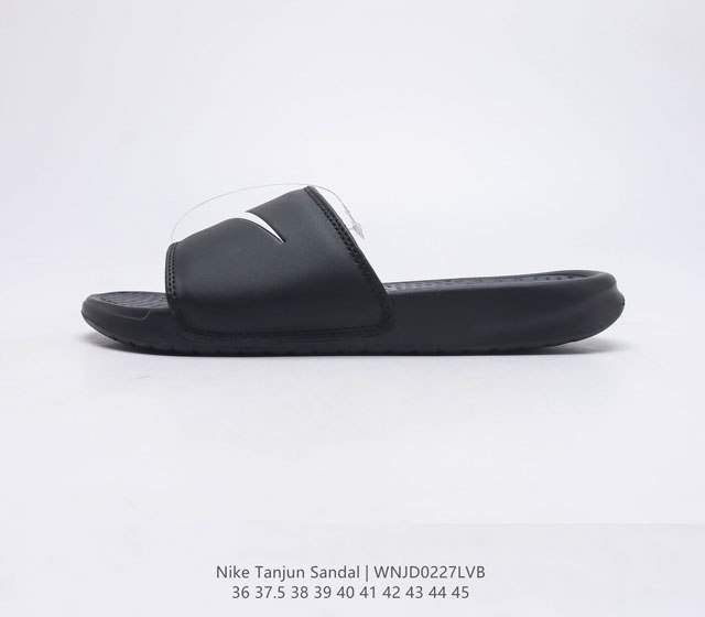 耐克 Nike WMNS NIKE TANJUN SANDAL 百搭单品耐克运动拖鞋 pu皮鞋面 泡棉大底 轻盈舒适 夏日海滩休闲拖鞋夏季 时尚舒适 一字拖 高