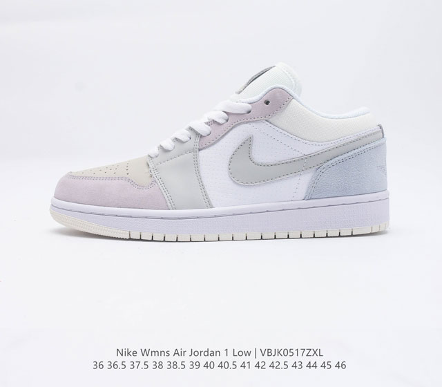 耐克 乔丹Air Jordan 1 Low AJ1 乔1 低帮复古文化休闲运动篮球鞋 1985 年面世的元年款汲取设计灵感 采用简洁大方的经典外观 熟悉中带一