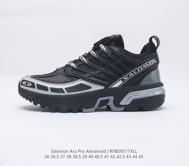 公司级法国户外品牌 萨洛蒙 Salomon ACS Pro Advanced 先行系列低帮 城市越野机能透气休闲运动鞋 东莞原厂版 真标半码制 采用原厂高性能