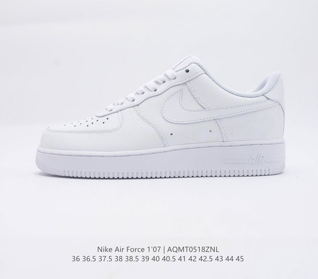 耐克Nike Air Force 1 Low 空军一号低帮百搭休闲运动板鞋 柔软 弹性十足的缓震性能和出色的中底设计 横跨复古与现代的外型结合 造就出风靡全球