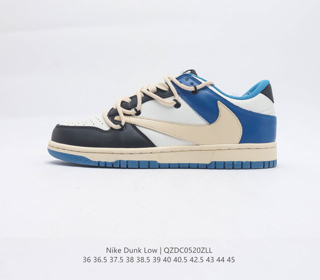 特价原价160 耐克Nike Dunk Low 解构绑带滑板鞋 双鞋带系统延续了今年的代表性风格 保持了 Dunk SB Low 街头属性的同时 Virgil