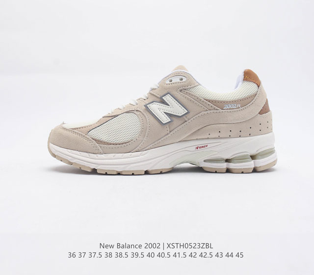 公司级 带半码 New Balance 2002R 复古单品 新百伦经典配色 沿袭了面世之初的经典科技 以ENCAP中底配以升级版N ERGY缓震物料 鞋面则