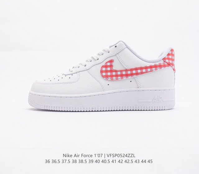 耐克Nike Air Force 1 Low 空军一号低帮百搭休闲运动板鞋 柔软 弹性十足的缓震性能和出色的中底设计 横跨复古与现代的外型结合 造就出风靡全球