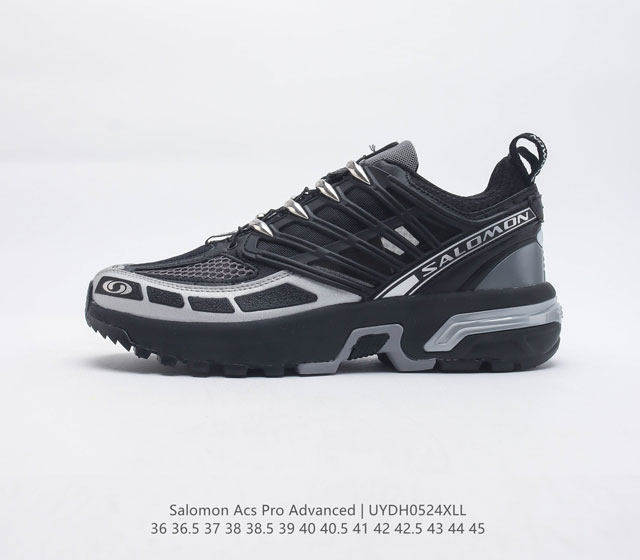 公司级法国户外品牌 萨洛蒙 Salomon ACS Pro Advanced 先行系列低帮 城市越野机能透气休闲运动鞋 东莞原厂版 真标半码制 采用原厂高性能