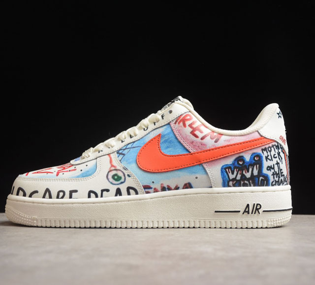 VLONE x Nk Air Force 1 07 Low 联名涂鸦 空军一号低帮休闲板鞋 GT6969 198 打造纯正空军版型 专注外贸渠道 全掌内置蜂窝