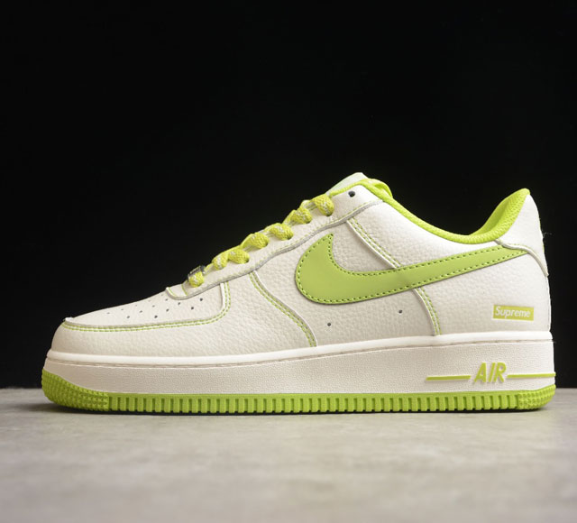 Supreme x Nk Air Force 1 07 Low 苹果绿 联名款 空军一号低帮休闲板鞋 SU0220 008 打造纯正空军版型 专注外贸渠道 全