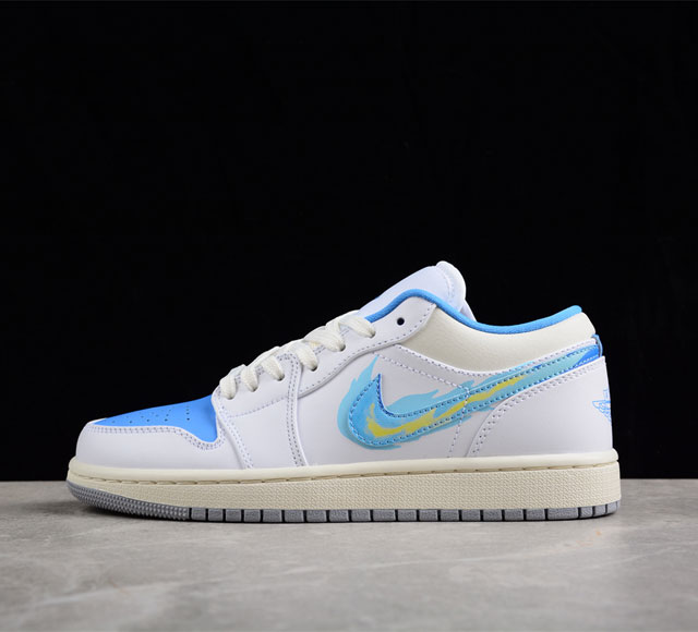 Air Jordan 1 Low Born To Fly AJ1 乔1蓝白火焰 FJ7219 441 尺码 36 36.5 37.5 38 38.5 39 4