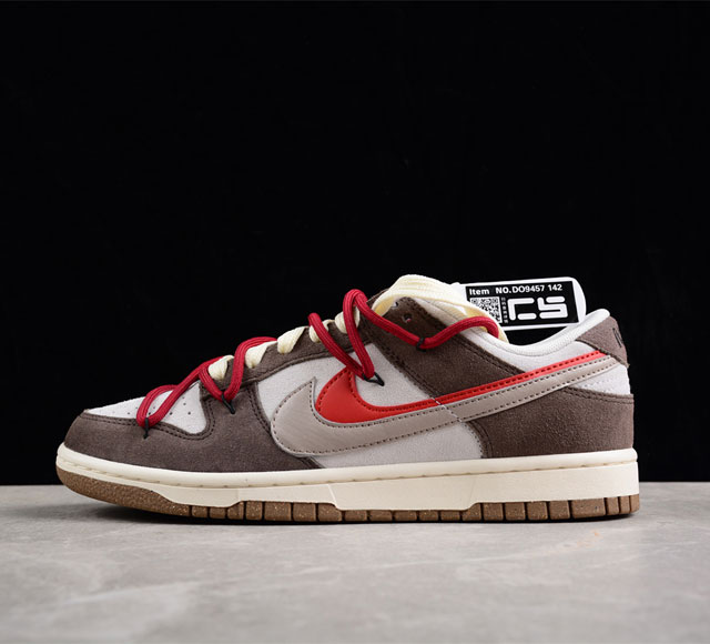 Nk SB Dunk Low 85 灰红 双勾绑带 SB低帮运动休闲板鞋 DO9457 142 尺码 36 36.5 37.5 38 38.5 39 40 4