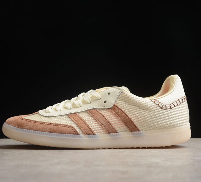 Wales Bonner x adidas originals Samba 低都板鞋男款白棕 货号 FX7720 尺码 36 36.5 37.5 38 38.