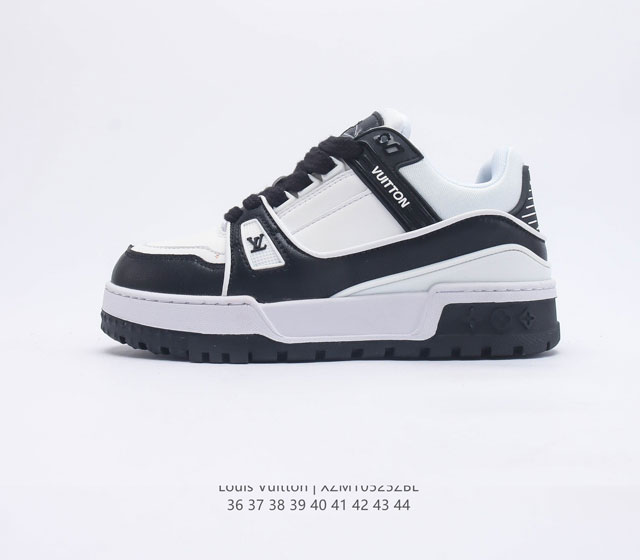 全新LV路易威登Louis Vuitton Trainer Sneaker Low休闲运动文化百搭板鞋 尺码 36 37 38 39 40 41 42 43