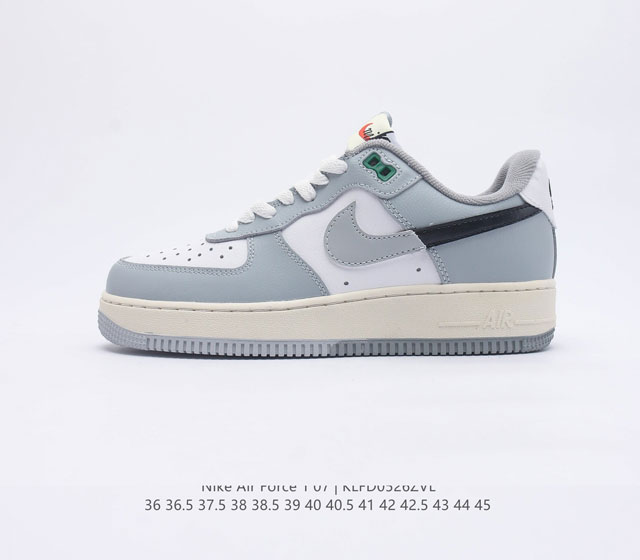 耐克 Nike Air Force07 空军一号低帮百搭休闲运动板鞋 柔软 弹性十足的缓震性能和出色的中底设计 横跨复古与现代的外型结合 造就出风靡全球三十多