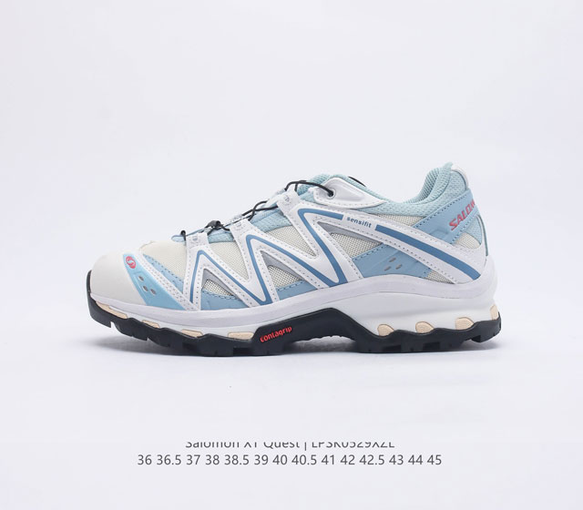 公司级法国户外品牌-萨洛蒙 Salomon XT-Quest ADV Milky White XT 探索者 公司级版本 潮流越野机能户外休闲运动跑步鞋 采用透