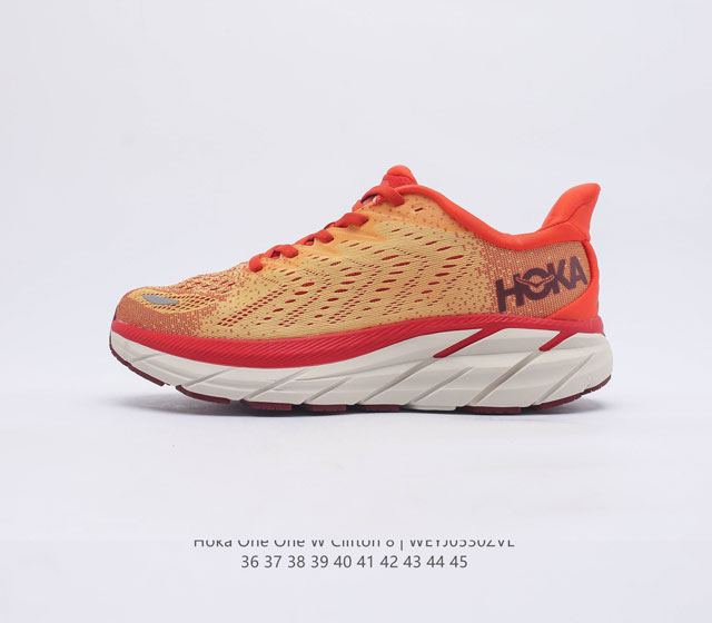 为跑而生 HOKA ONE ONE CLIFTON克利夫顿8减震公路跑步鞋Clifton8运动鞋新色 HOKA ONE ONE来自毛利语 意为 展翅翱翔 这也