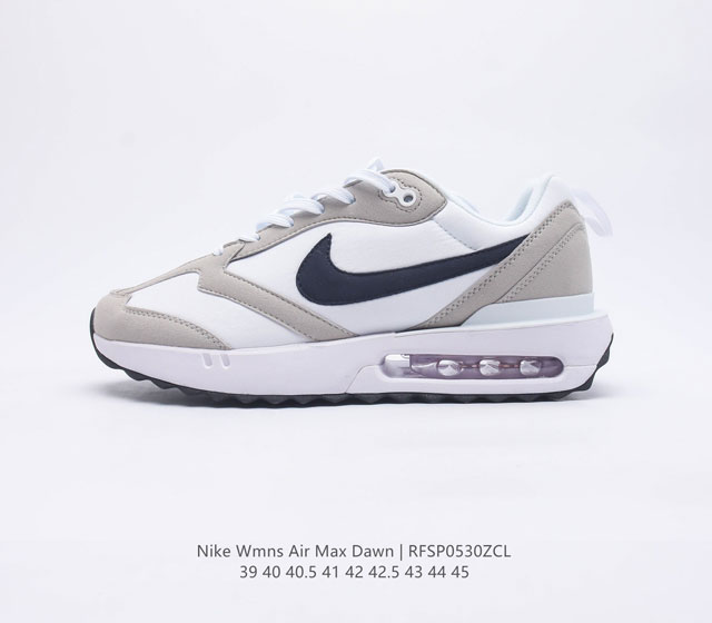 耐克 NIKE Air Max Dawn 黎明系列 低帮气垫百搭休闲运动慢跑鞋男鞋 新鞋款带来新的外底和鞋帮额外尺寸为鞋子的耐久设计线条增添了新能量 从配色上