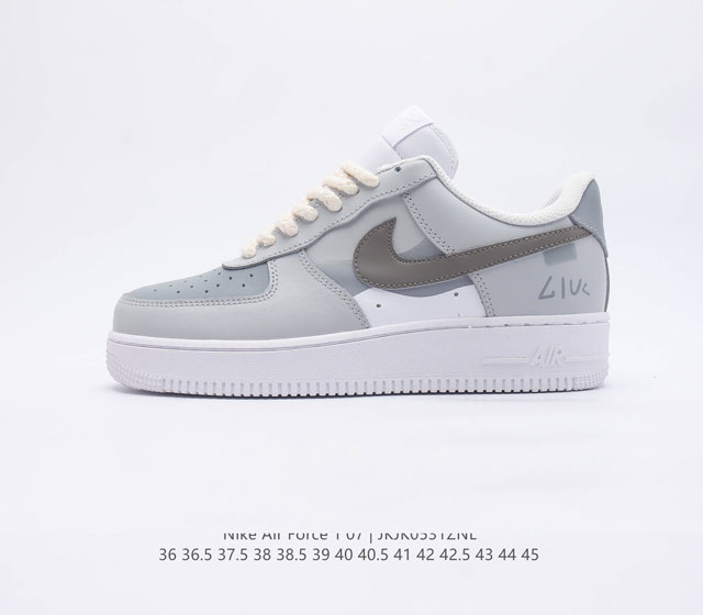 耐克 Nike Air Force07 空军一号经典篮球鞋气垫休闲运动鞋 穿上 Air Force07 运动鞋革新经典篮球鞋 助你踢踩跳跺 滑步旋转 自信起舞