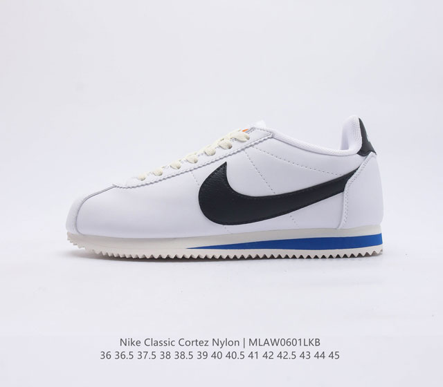 Nike Classic Cortez Nylon 耐克阿甘鞋男女子运动鞋 秉承元年款经典风格 糅合防水鞋面设计 令双足保持干爽舒适 防水锦纶鞋面强势抵御风雨