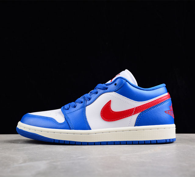 CJ版纯原 Air JordanLow Sport Blue AJ1 乔1独立日配色 低帮篮球鞋 DC0774-416 尺码 35.5 36 36.5 37.