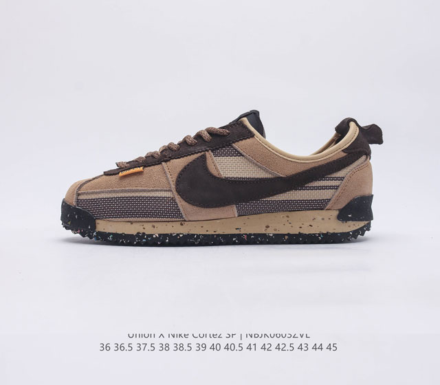 耐克Nike W CORTEZ BASIC SL 阿甘鞋 低帮拼接 慢跑鞋 赋予脚踝灵活舒适感受缓震内底结合全掌型泡棉鞋底 营造舒适脚感人字型抓地底纹 有效提