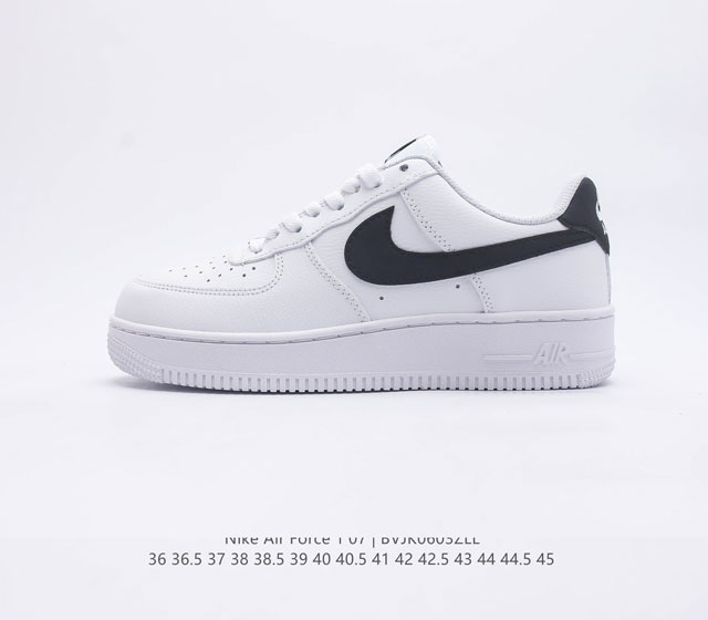 头层皮 耐克 Nike Air Force 1 Low 空军一号 AF1 低帮百搭休闲运动板鞋 头层荔枝纹皮革鞋面 柔软 弹性十足的缓震性能和出色的中底设计