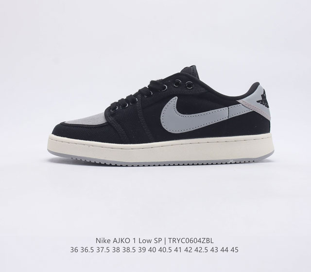 乔丹Nike全新的Union x Air Jordan 1 KO Low鞋款 材质方面分别采用帆布 皮革覆盖 货号 DZ4864-104 尺码 36 36.5