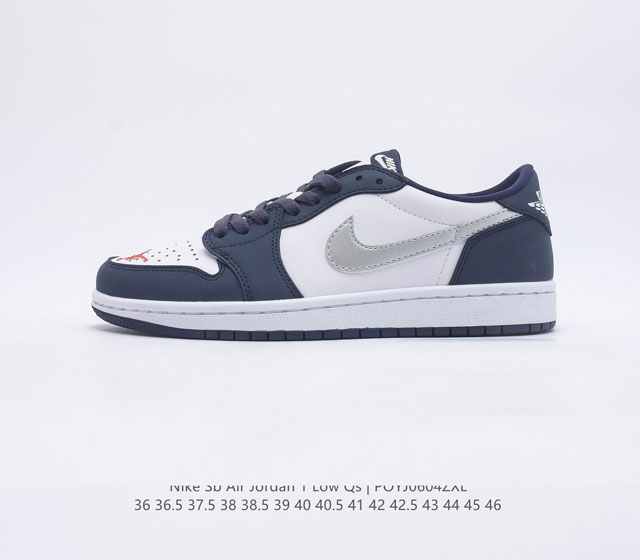 头层皮 耐克 Nike SB x Air Jordan 1 Low 低帮休闲运动板鞋 AJ.乔丹一代 1代 乔1 联名 这双鞋可不仅仅是一双Air Jorda