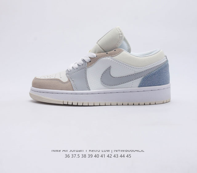 耐克 乔丹 1代 Air Jordan 1 Low AJ1 乔1 乔丹一代低帮复古文化休闲运动篮球鞋 1985 年面世的元年款汲取设计灵感 采用简洁大方的经典外